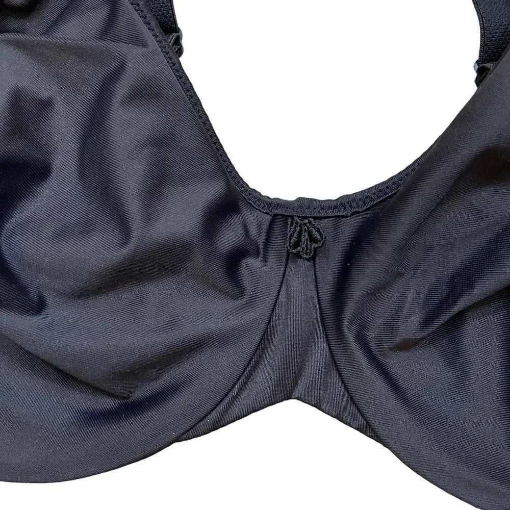 New without Tags Bali Brand Black Satin Bra Size‎ 34DD_4